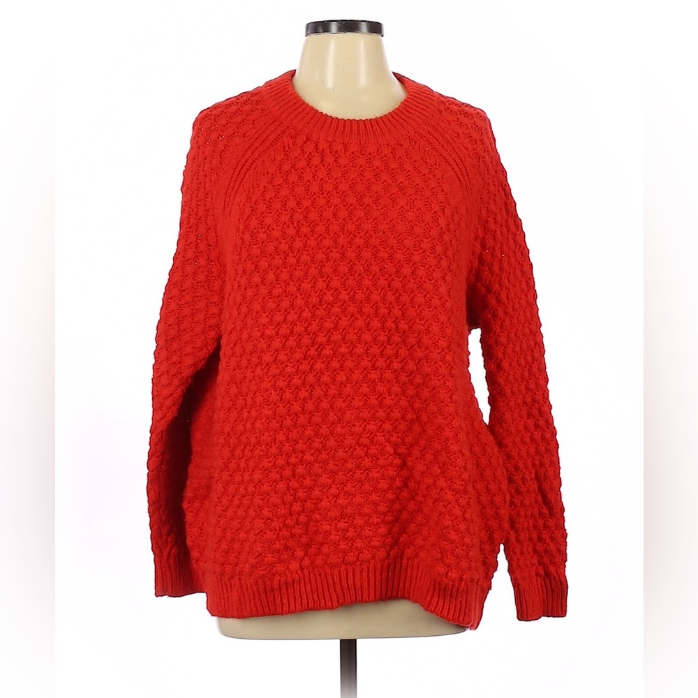 H&M Red Crewneck Sweater